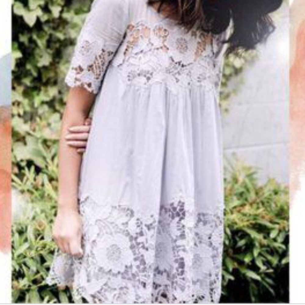 Magnolia Lace Dress Lilac